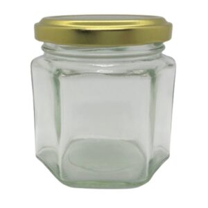 Frasco Hexagonal 190cc con tapa axial 63mm
