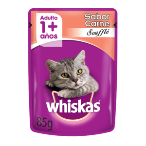 Whiskas Pouch Carne Souffle 85gr