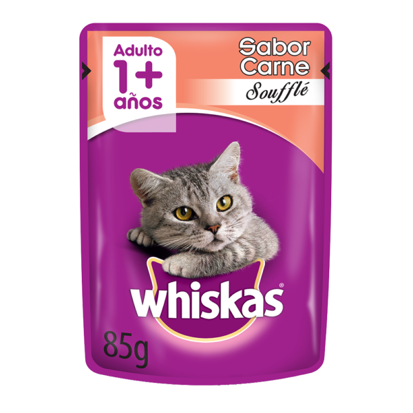 Whiskas Pouch Carne Souffle 85gr